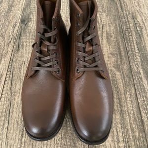 FRYE Tyler Lace Up Cognac Women Boots NEW  Size US Size 8